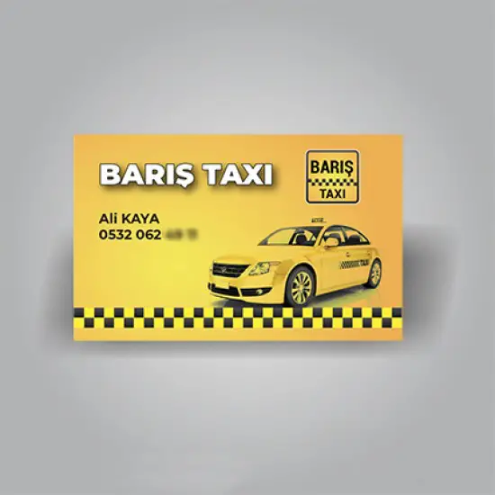 Tek Yüz Parlak Selefonlu Kartvizit